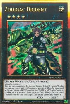 Zoodiac Drident - Premium Gold Rare - 1st Edition - MAGO-EN036