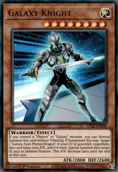 Galaxy Knight - Ultra Rare - 1st Edition - LDS2-EN049