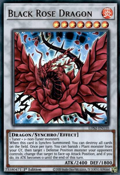 Black Rose Dragon - Ultra Rare - 1st Edition - LDS2-EN110