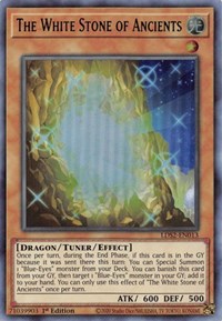 The White Stone of Ancients (Green) (Ultra Rare) - 1st Edition - LDS2-EN013