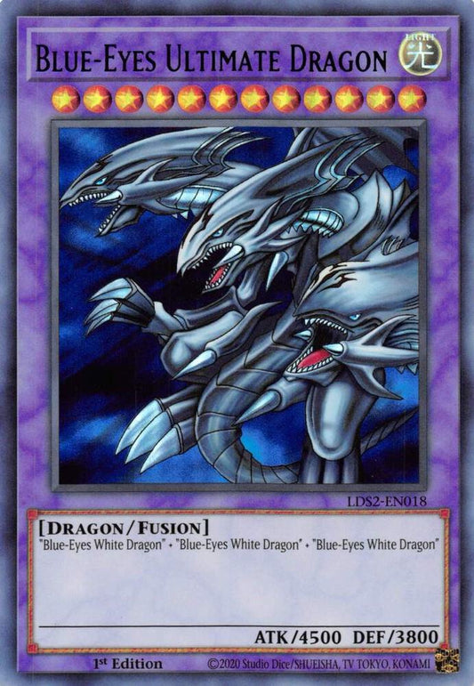 Blue-Eyes Ultimate Dragon (Purple) - 1st Edition - LDS2-EN018