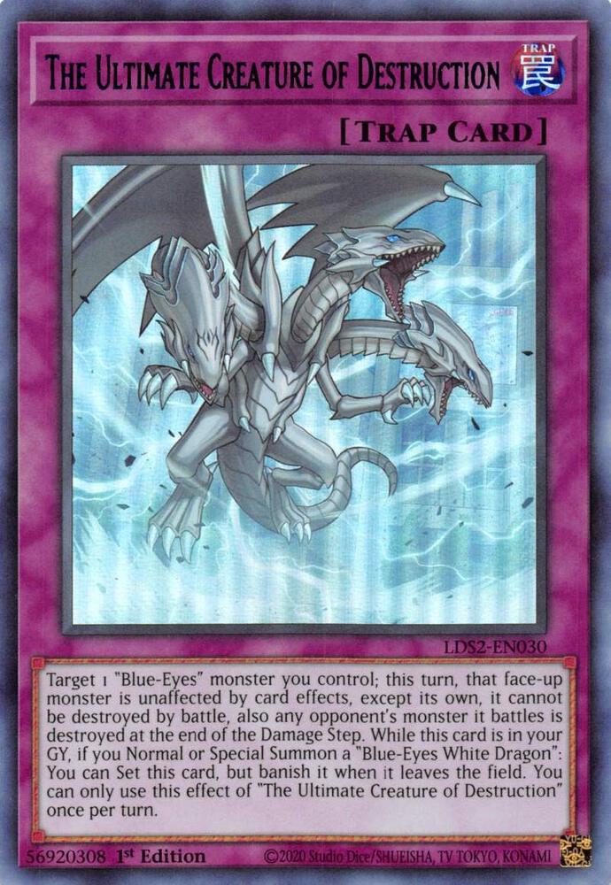 The Ultimate Creature of Destruction (Blue) - 1st Edition - LDS2-EN030