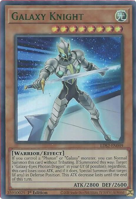 Galaxy Knight (Green) - Ultra Rare - 1st Edition - LDS2-EN049