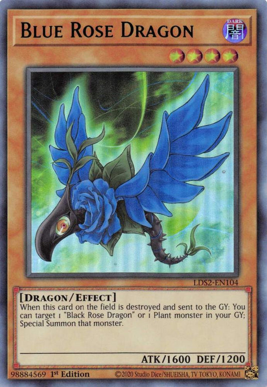 Blue Rose Dragon (Blue) - 1st Edition - LDS2-EN104