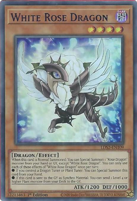 White Rose Dragon (Purple) (Ultra Rare) - 1st Edition - LDS2-EN109