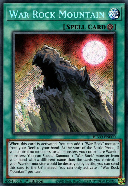 War Rock Mountain (Secret Rare) - 1st Edition - BLVO-EN000