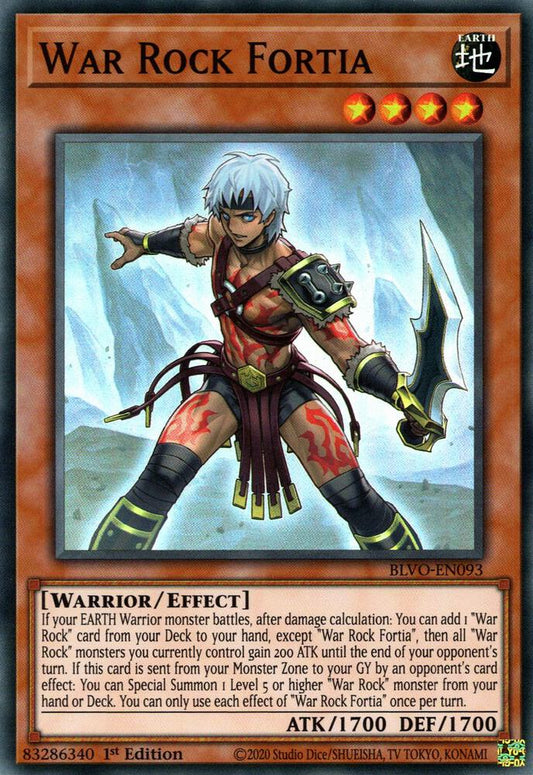 War Rock Fortia (Super Rare) - 1st Edition - BLVO-EN093