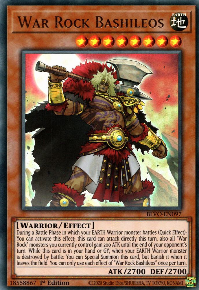 War Rock Bashileos (Ultra Rare) - 1st Edition - BLVO-EN097