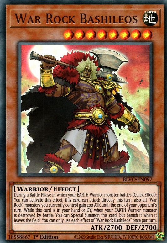War Rock Bashileos (Ultra Rare) - 1st Edition - BLVO-EN097