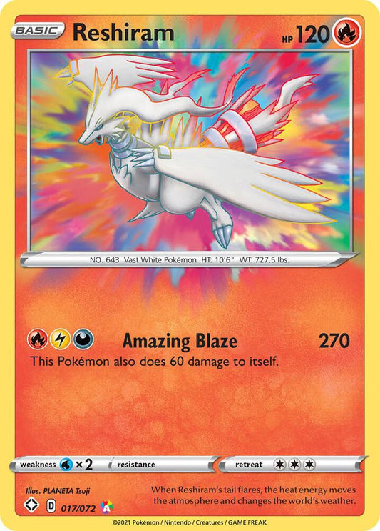 Reshiram - Amazing Rare - 017/072