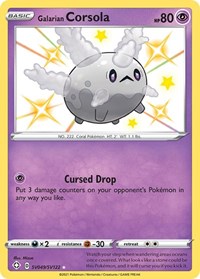 Galarian Corsola - sv049/sv122 ( Shiny holofoil)