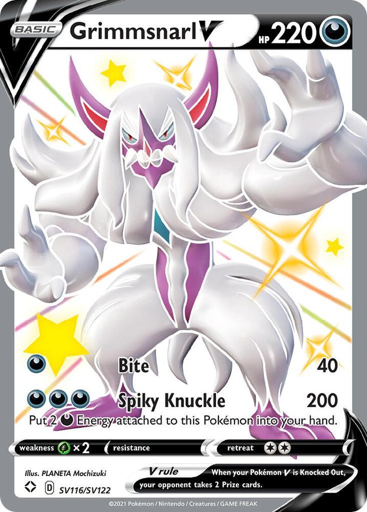 Grimmsnarl V - Shiny Holo Rare - SV116/SV122