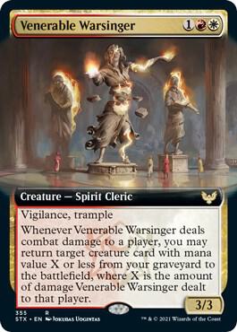 Venerable Warsinger (Extended Art) - Rare - 355