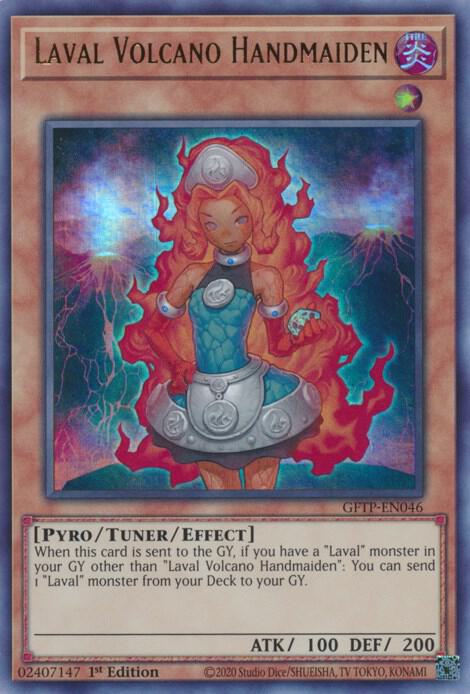 Laval Volcano Handmaiden - Ultra Rare - 1st Edition - GFTP-EN046