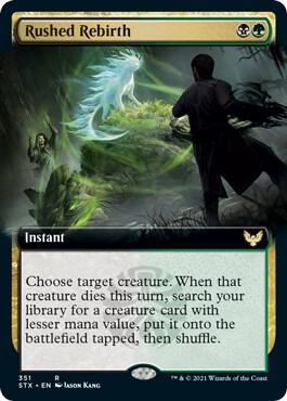 Rushed Rebirth (Extended Art) - Rare - 351