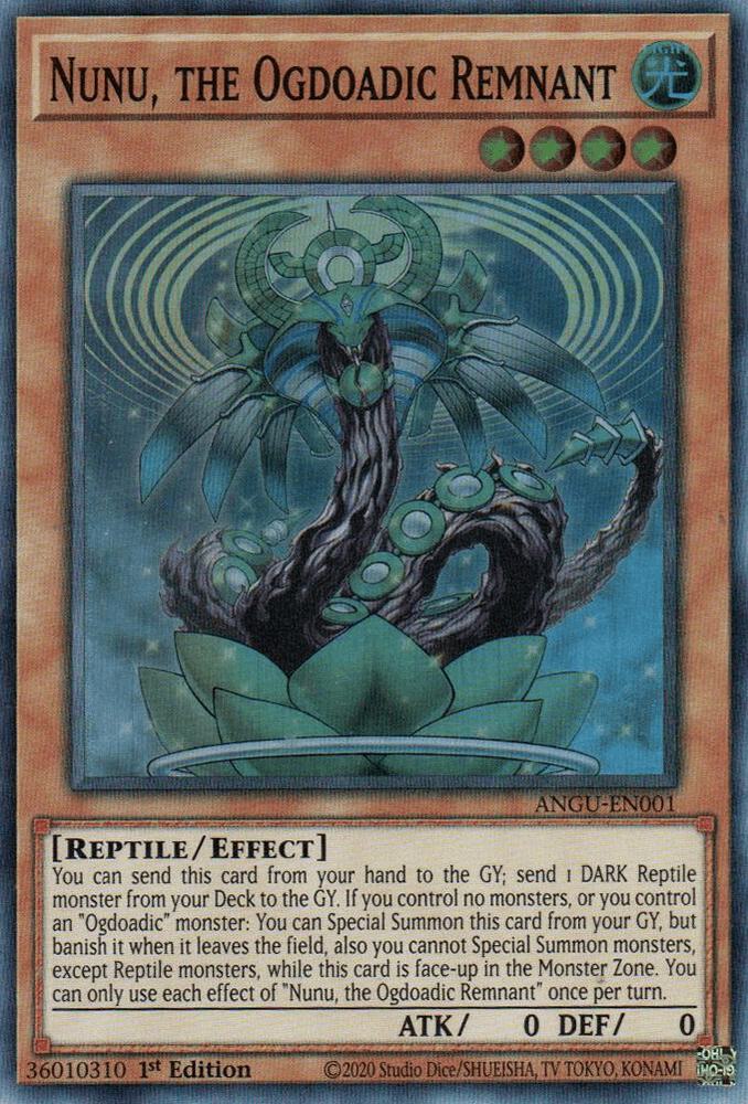 Nunu, the Ogdoadic Remnant - 1st Edition - Super Rare -  ANGU-EN001