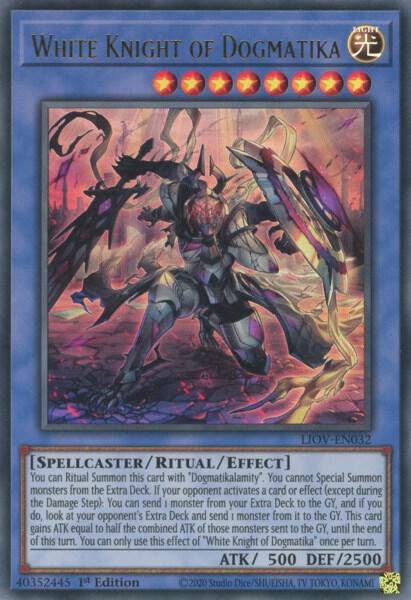 White Knight of Dogmatika (Ultra Rare) - 1st Edition - LIOV-EN032
