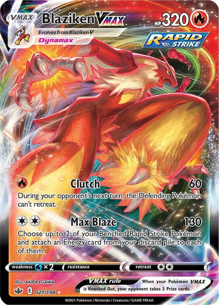 Blaziken VMAX - Ultra Rare - 021/198