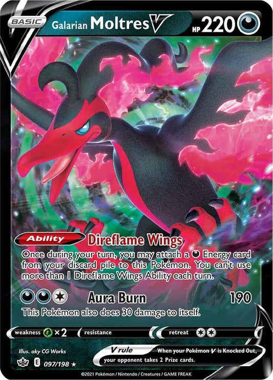 Galarian Moltres V - Foil - 097/198