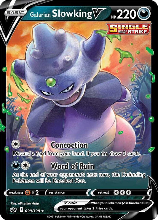 Galarian Slowking V - Foil - 099/198