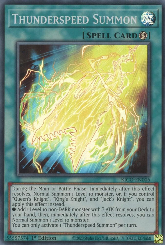 Thunderspeed Summon - 1st Edition - KICO-EN006
