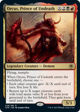 Orcus, Prince of Undeath - Rare - 229/281