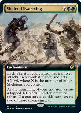 Skeletal Swarming (Extended Art) - Rare - 389