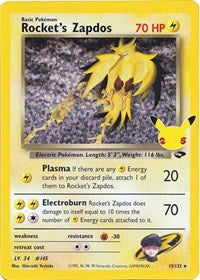 Rocket's Zapdos (Celebrations) - 15/132