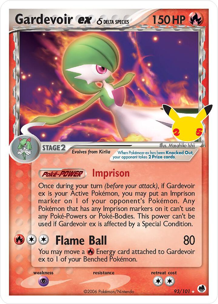Gardevoir ex (Delta Species) - 93/101 (Celebrations)