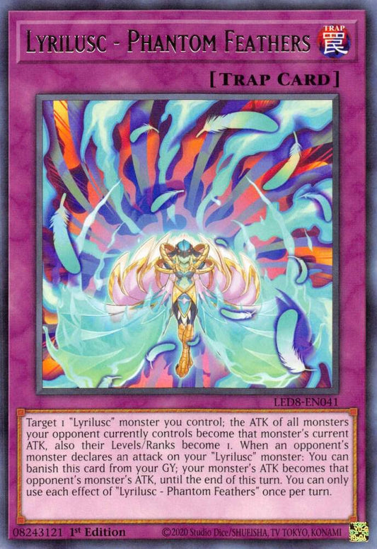 Lyrilusc - Phantom Feathers - Rare - 1st Edition - LED8-EN041
