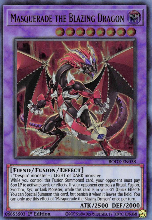 Masquerade the Blazing Dragon (UR) - BODE-EN038