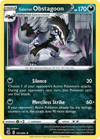 Galarian Obstagoon - Reverse Holofoil - 161/264