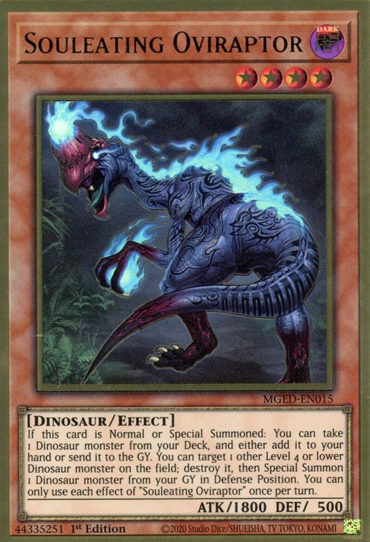 Souleating Oviraptor - Premium Gold Rare - 1st Edition - MGED-EN015