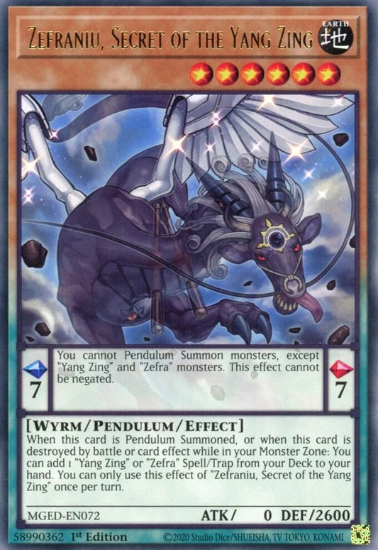 Zefraniu, Secret of the Yang Zing - Rare - 1st edition - MGED-EN072