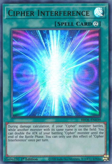 Cipher Interference (Ultra Rare) - 1st Edition - BROL-EN039