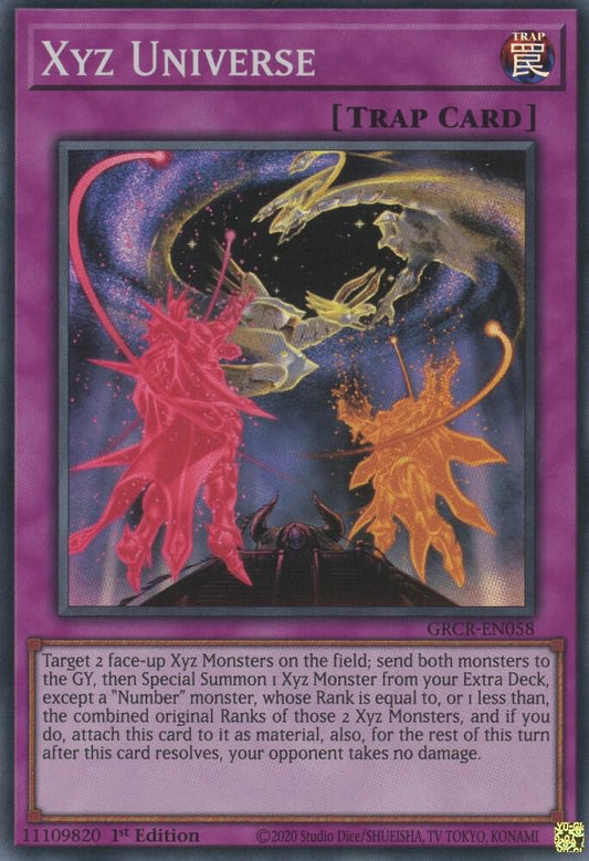 Xyz Universe - Super Rare - 1st Edition - GRCR-EN058