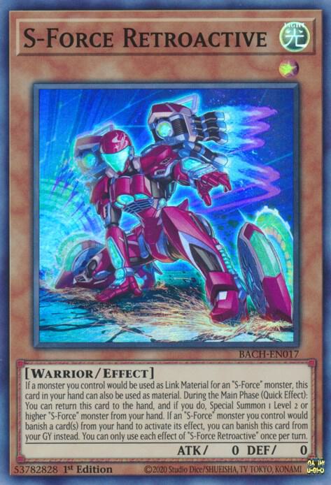 S-Force Retroactive (Super Rare) - 1st Edition - BACH-EN017