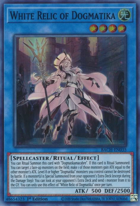 White Relic of Dogmatika (Super Rare) - 1st Edition - BACH-EN035