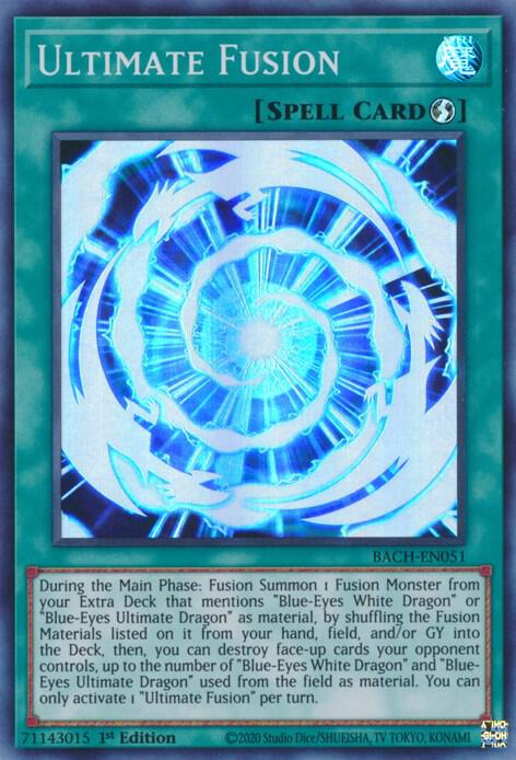 Ultimate Fusion - super rare - 1st Edition - BACH-EN051