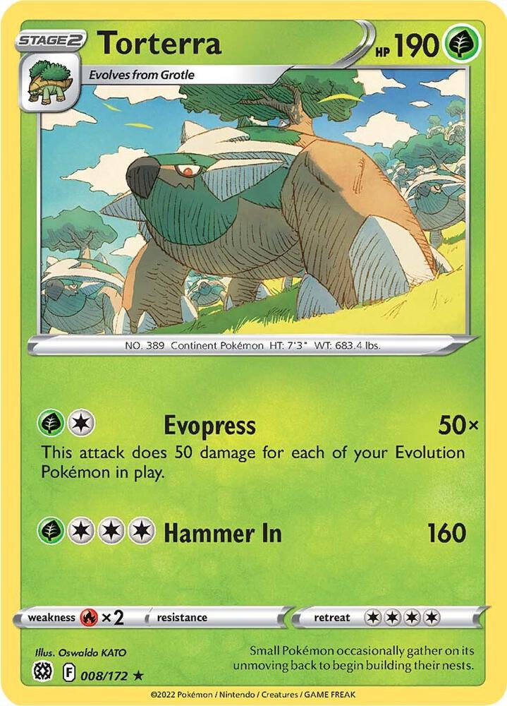 Torterra - Reverse Holofoil - 008/172