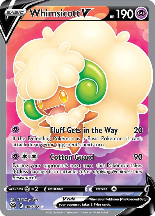 Whimsicott V (Full Art) - Holofoil - 160/172