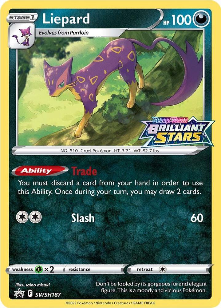 Liepard (Brilliant Stars Stamped) - Promo - SWSH187