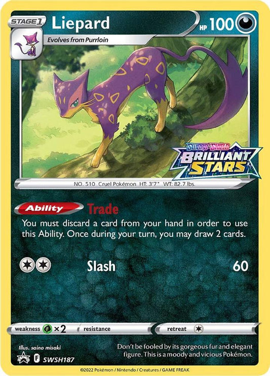 Liepard (Brilliant Stars Stamped) - Promo - SWSH187