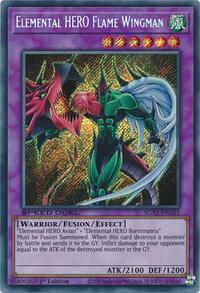Elemental HERO Flame Wingman (Secret Rare) - 1st Edition - SGX1-ENA21