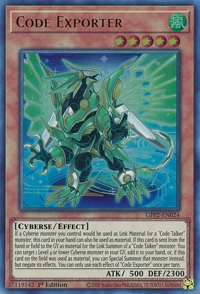 Code Exporter - Ultra Rare - 1st Edition - GFP2-EN024
