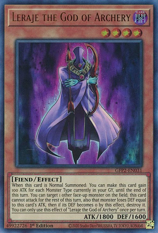 Leraje the God of Archery - Ultra Rare - 1st Edition - GFP2-EN031