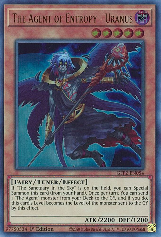 The Agent of Entropy - Uranus - Ultra Rare - 1st Edition - GFP2-EN054