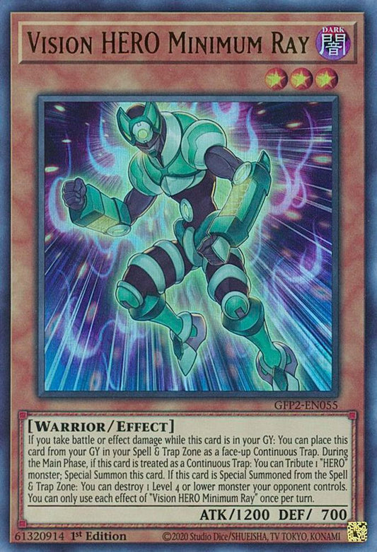 Vision HERO Minimum Ray - Ultra Rare - 1st Edition - GFP2-EN055
