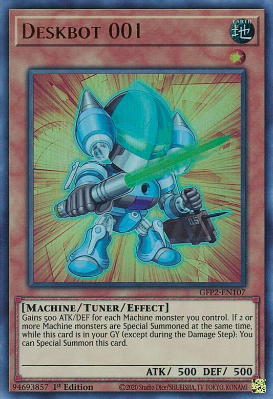 Deskbot 001 - Ultra Rare - 1st Edition - GFP2-EN107