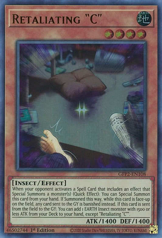 Retaliating "C" - Ultra Rare - 1st Edition - GFP2-EN108